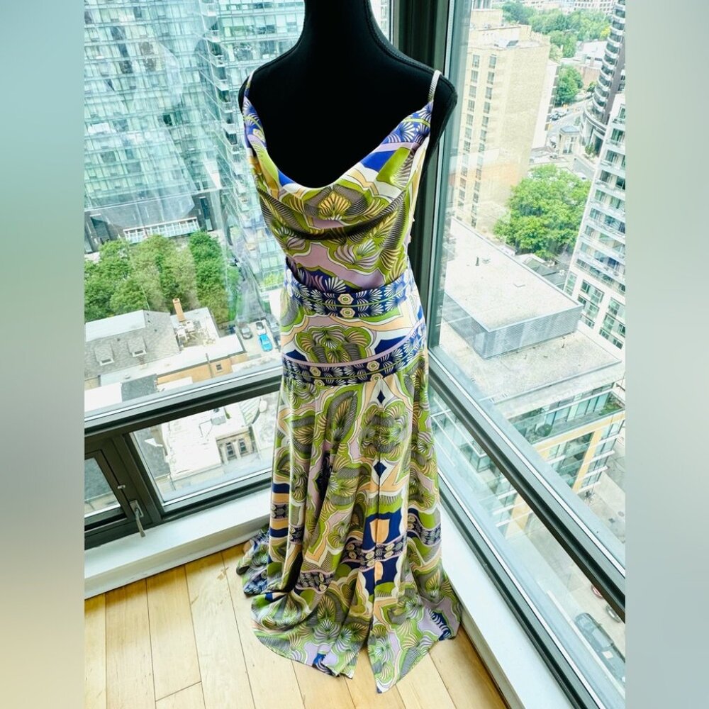 🆕 BRONX & BANCO 🧿 NWOT Leo Bali Gown - SIZE S - US 4 - Picture 4 of 16